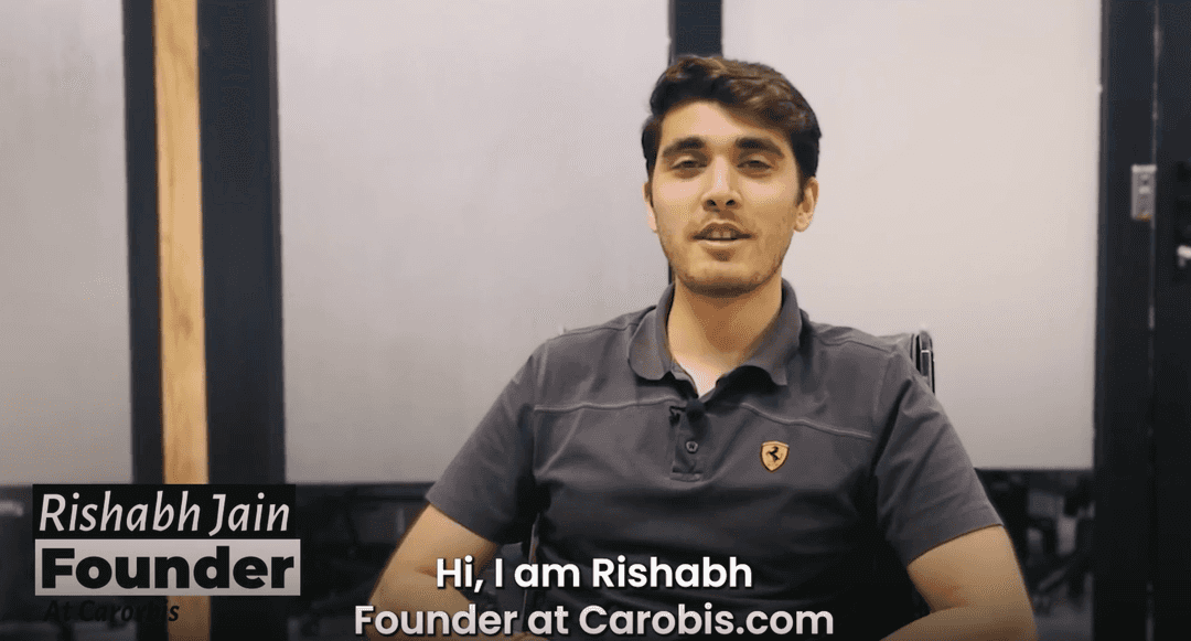 Video testimonial from Carobis founder discussing ecommerce growth with Upthrust